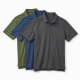 Men's Bundle of 3 Short Sleeve Slub Polo Shirt