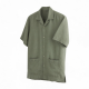 Men's Short Sleeve Washable Linen Camp Shirt in Sage Green Org 70