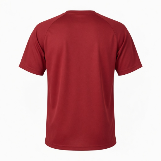 Men's Short Sleeve Active T-Shirt, Red Cherry, 100% polyester