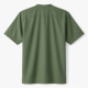 Men's Crew Neck 1/4 Button Short Sleeve Green Casual Shirt