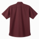 Men's Button Shirt Burgundy Short Sleeve Casual