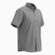 Men's Short Sleeve Button-Down Shirt, Grey