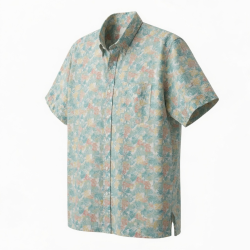 Men's Cabana Short Sleeve Shirt Buttondown Printed