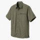Men's Short Sleeve Quilted Shoulder Fishing Shirt