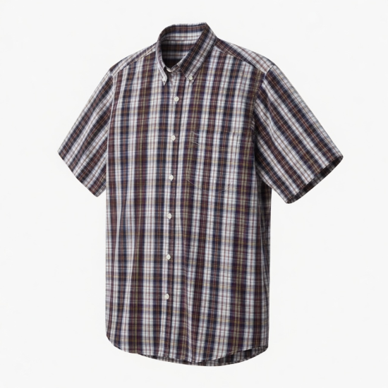 Men's Short Sleeve Shirt Plaid