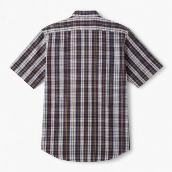 Men's Short Sleeve Shirt Plaid