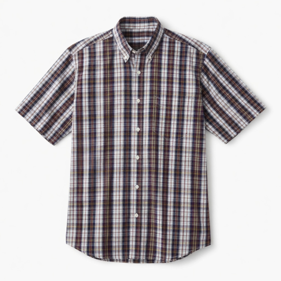 Men's Short Sleeve Shirt Plaid