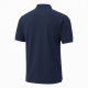 Men's Navy Polo Shirt Short Sleeve Collared Solid Knit Button