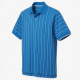 Men's Polo Shirt Blue Striped Short Sleeve Golf Activewear
