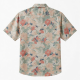 Men's Button-Up Shirt Floral Performance Short Sleeve Collared Shirt