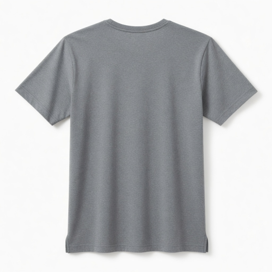 Men's Run It Short Sleeve T Shirt Printed Tee Running Gray