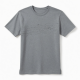 Men's Run It Short Sleeve T Shirt Printed Tee Running Gray