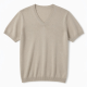 Men's Short Sleeve V-Neck Summer Knit Lightweight