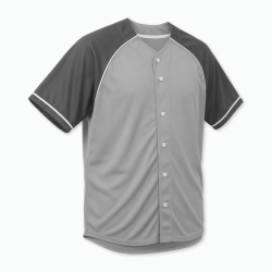 Men's Shirt Gray Short Sleeve Baseball Outdoor Sports