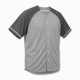 Men's Shirt Gray Short Sleeve Baseball Outdoor Sports