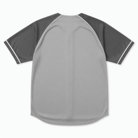 Men's Shirt Gray Short Sleeve Baseball Outdoor Sports