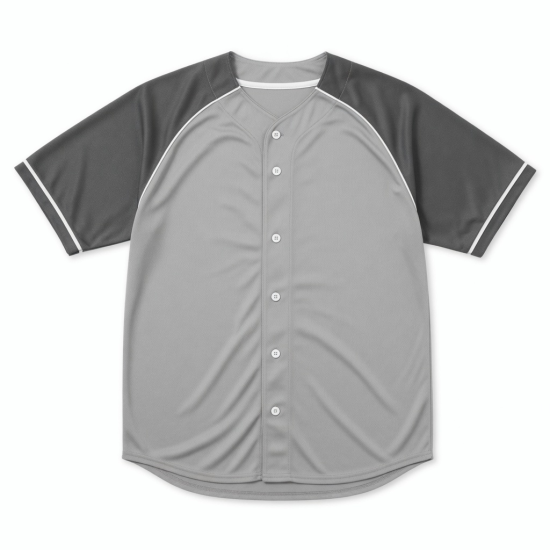 Men's Shirt Gray Short Sleeve Baseball Outdoor Sports