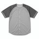 Men's Shirt Gray Short Sleeve Baseball Outdoor Sports