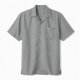 Men's Shirt Gray Hawaiian Bamboo Button Down Short Sleeve