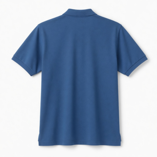 Men's Shop Short Sleeve Polo Shirt Blue collar