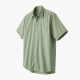 Men's Short Sleeve Button Casual Cotton Shirt - Distinctive Details