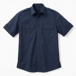 Men's Shirt V2 BDU Short Sleeve Midnight Navy Blue