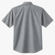 Men's Short Sleeve Button Gray Print Shirt