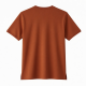 Men's Henley Shirt Burnt Orange Short Sleeve
