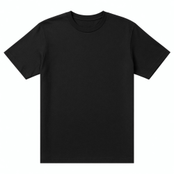 Men's Art de Automobile Logo Black Short Sleeve Cotton T-Shirt
