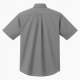 Men's Button Down Shirt 100% Cotton Solid Gray Short Sleeve