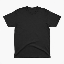 Men's Black Graphic Logo Crew Neck Short Sleeve T-Shirt