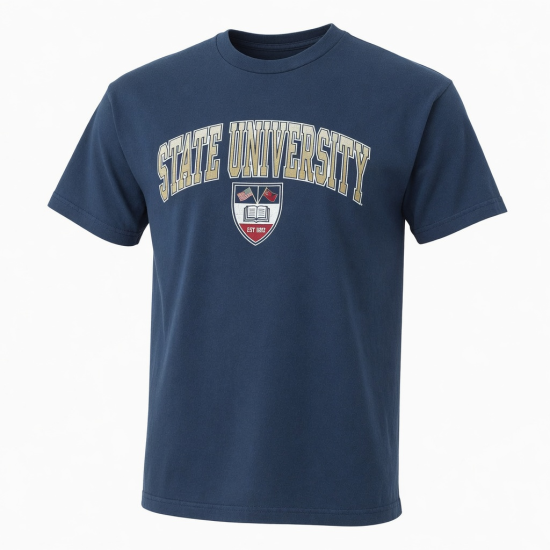Men's University Graphic Short Sleeve T Shirt