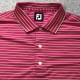 Men's Polo Shirt Pink Short Sleeve Stretch Casual Golf