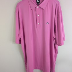 Men's Polo Shirt Pink Short Sleeve Stretch Casual Golf
