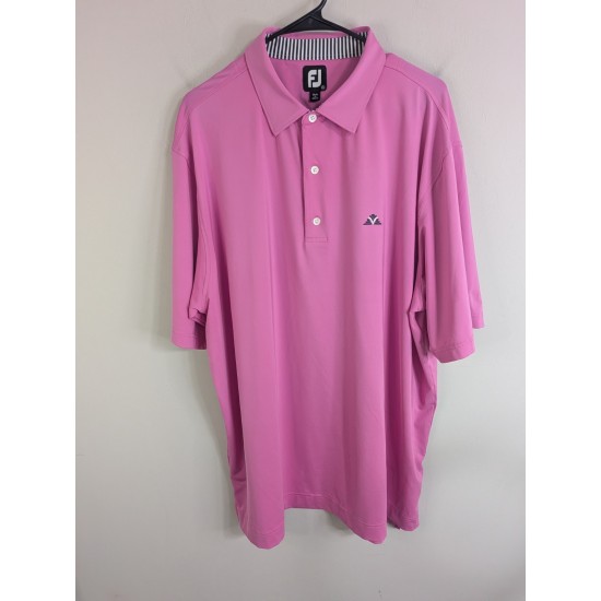 Men's Polo Shirt Pink Short Sleeve Stretch Casual Golf