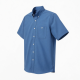 Men's Every Day Short Sleeve Collared Shirt Blue Button Up
