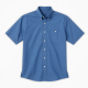 Men's Every Day Short Sleeve Collared Shirt Blue Button Up