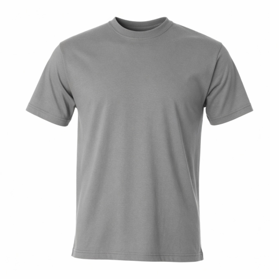 Men's Gray Crew Neck T-Shirt Short Sleeve