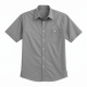 Men's Shirt Gray Short Sleeve Button Up Shirt