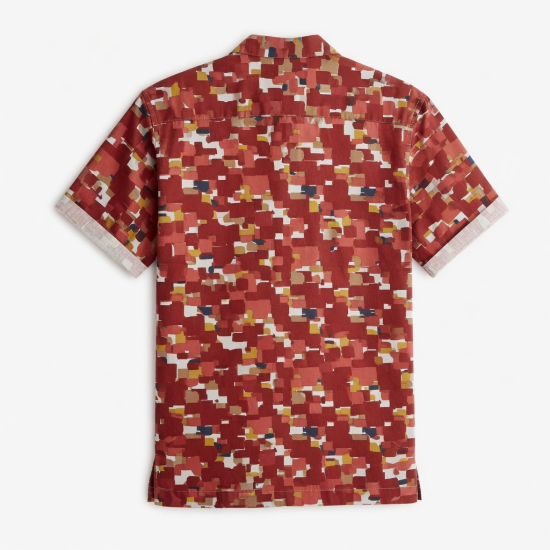 Men's Short Sleeve Shirt, Red Multi