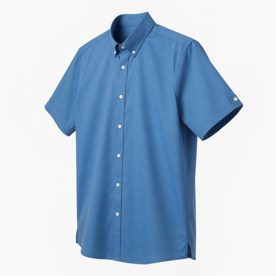 Men's Short Sleeve Stretch Shirt, Blue