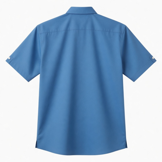 Men's Short Sleeve Stretch Shirt, Blue