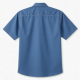 Men's Short Sleeve Shirt, Worker Blue Pop Stitch