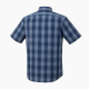 Men's Short Sleeve Plaid Shirt Cotton Navy