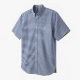Men's Striped Short Sleeve button down Shirt