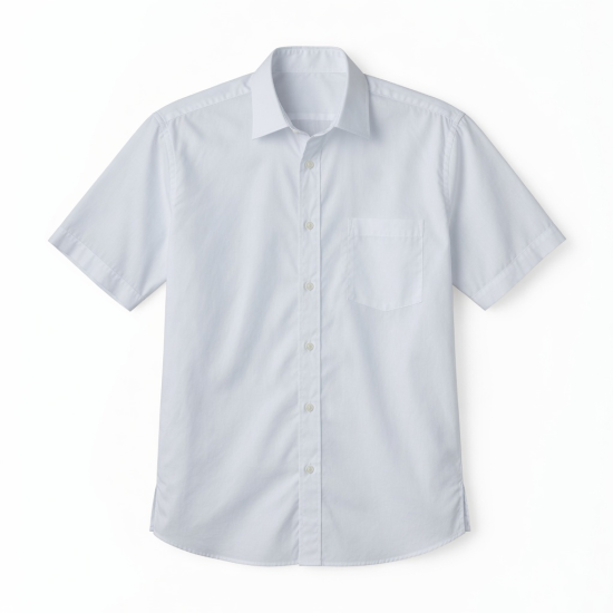 Men's Short Sleeve Shirt in White