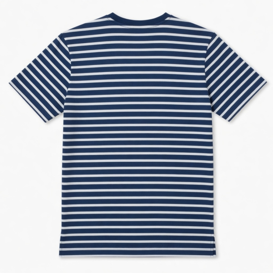 Men's T Shirt Tee Short Sleeve Striped 100% Cotton