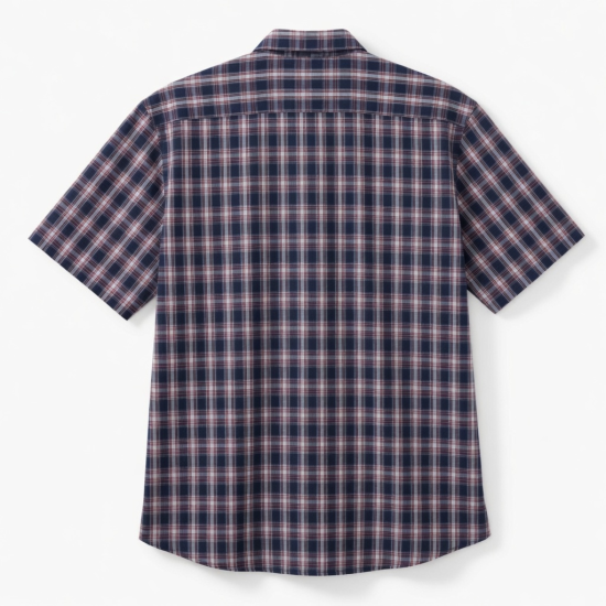 Men's Plus Short Sleeve Check Shirt in 3 Colours