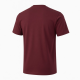 Men's Burgundy Logo T-Shirt Short Sleeve Casual Tee