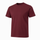 Men's Burgundy Logo T-Shirt Short Sleeve Casual Tee